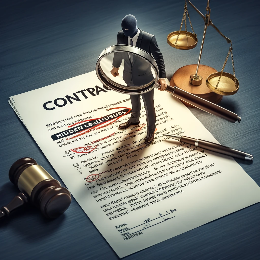 Beware of Hidden Clauses in Contracts